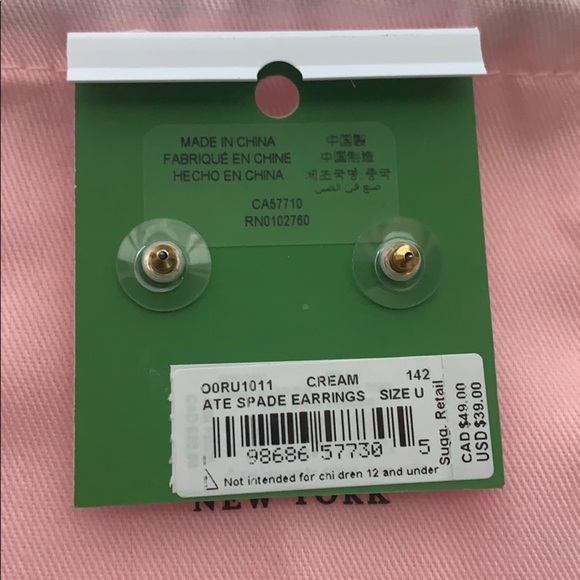 Kate Spade Pearl Cream O0RU1011 Earrings - Picture 10 of 10